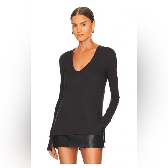 Free People Fresh And Clean Top Black Sz XS - Picture 3 of 7